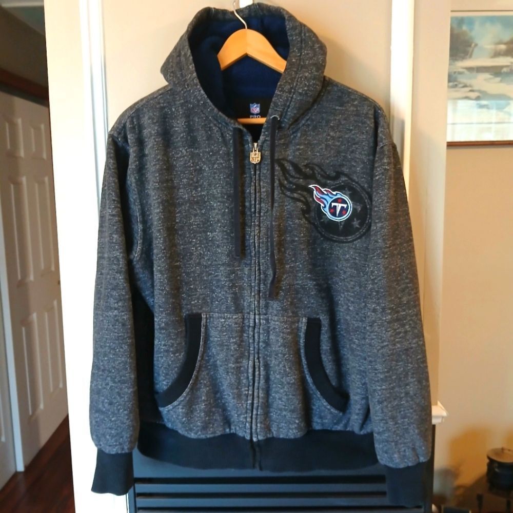 NFL Pro Line Tennessee Titans Full Zip Hooded Jacket Size Large - Picture 1 of 10